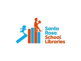 Santa Rosa School Libraries logo design by kenartdesigns
