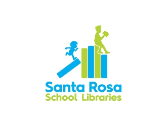 Santa Rosa School Libraries logo design by kenartdesigns