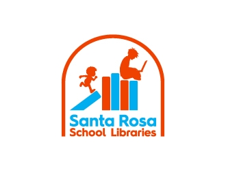 Santa Rosa School Libraries logo design by kenartdesigns