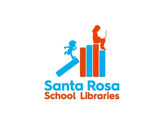 Santa Rosa School Libraries logo design by kenartdesigns