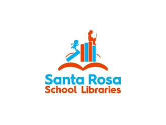 Santa Rosa School Libraries logo design by kenartdesigns