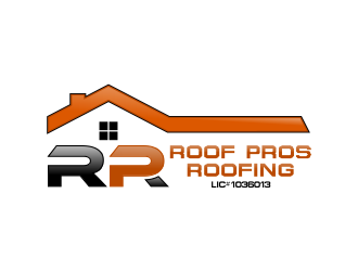 ROOF PROS ROOFING LIC#1036013 logo design by done