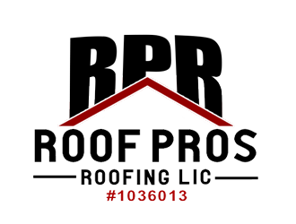 ROOF PROS ROOFING LIC#1036013 logo design by bougalla005