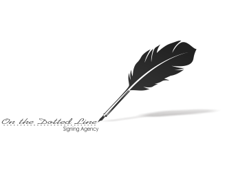 On the dotted line logo design by arddesign