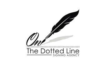 On the dotted line logo design by dhe27