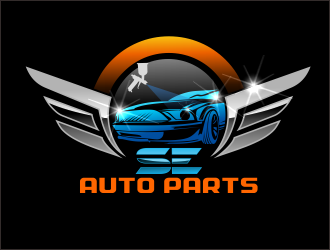 SE Auto Parts logo design by bosbejo