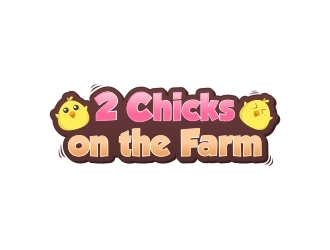 2 Chicks on the Farm Logo Design