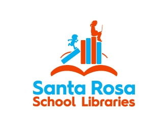 Santa Rosa School Libraries logo design by kenartdesigns