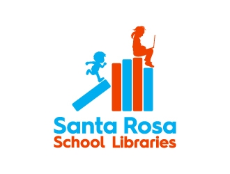 Santa Rosa School Libraries logo design by kenartdesigns