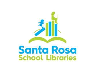 Santa Rosa School Libraries logo design by kenartdesigns