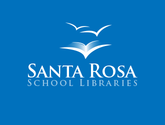 Santa Rosa School Libraries logo design by BeDesign