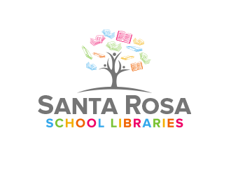 Santa Rosa School Libraries logo design by BeDesign
