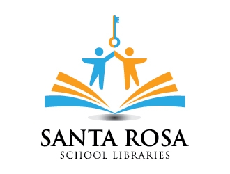 Santa Rosa School Libraries logo design by bcendet