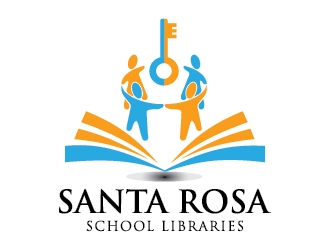 Santa Rosa School Libraries logo design by bcendet
