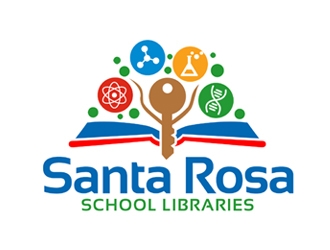 Santa Rosa School Libraries logo design by ingepro
