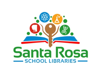 Santa Rosa School Libraries logo design by ingepro