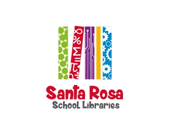 Santa Rosa School Libraries logo design by MarkindDesign