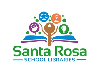 Santa Rosa School Libraries logo design by ingepro