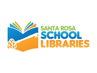 Santa Rosa School Libraries logo design by jaize