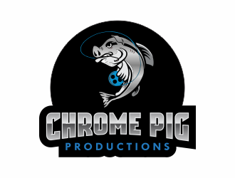 Chrome Pig Productions logo design by mletus