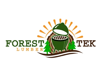 Forest Tek Lumber logo design by DreamLogoDesign