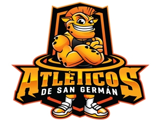 Atléticos de San Germán logo design by ZedArts