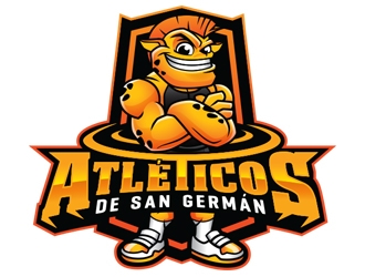 Atléticos de San Germán logo design by ZedArts