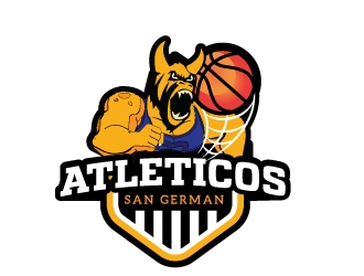 Atléticos de San Germán logo design by emberdezign