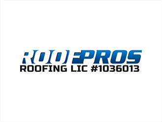 ROOF PROS ROOFING LIC#1036013 logo design by hole