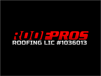 ROOF PROS ROOFING LIC#1036013 logo design by hole