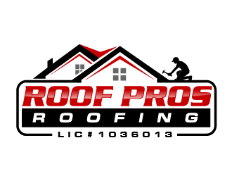 ROOF PROS ROOFING LIC#1036013 logo design by THOR_