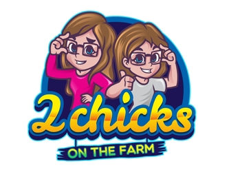 2 Chicks on the Farm logo design by DreamLogoDesign