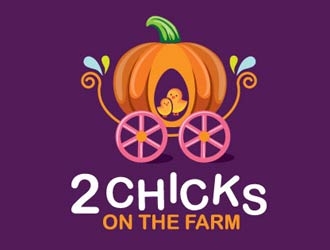 2 Chicks on the Farm logo design by shere