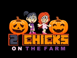 2 Chicks on the Farm logo design by samuraiXcreations