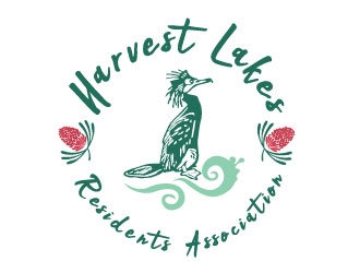 Harvest Lakes Residents Association logo design by REDCROW