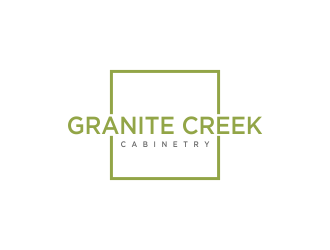 Granite Creek Cabinetry  logo design by oke2angconcept