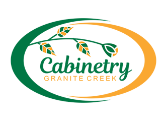 Granite Creek Cabinetry  logo design by Aldabu