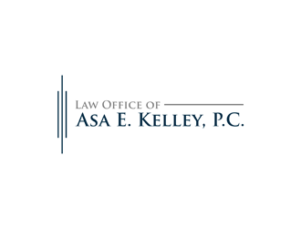 Law Office of Asa E. Kelley, P.C. logo design by alby