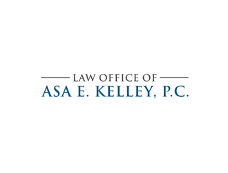 Law Office of Asa E. Kelley, P.C. logo design by bomie