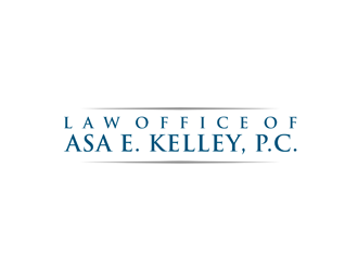 Law Office of Asa E. Kelley, P.C. logo design by bomie