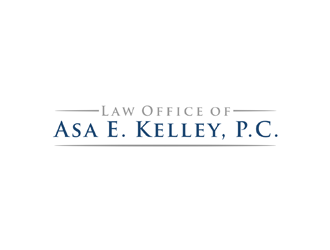 Law Office of Asa E. Kelley, P.C. logo design by johana