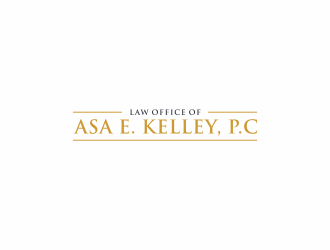 Law Office of Asa E. Kelley, P.C. logo design by ammad