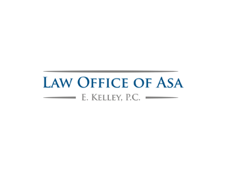 Law Office of Asa E. Kelley, P.C. logo design by EkoBooM