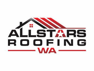 AllStars Roofing WA logo design by hidro