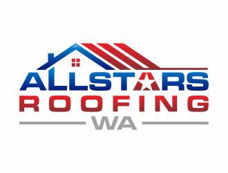 AllStars Roofing WA logo design by hidro