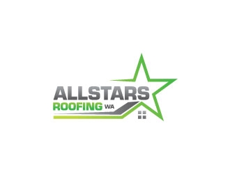 AllStars Roofing WA logo design by Gaze
