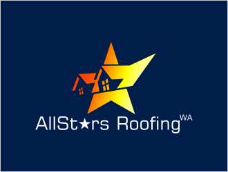 AllStars Roofing WA logo design by arddesign