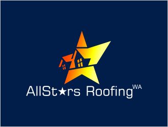 AllStars Roofing WA logo design by arddesign