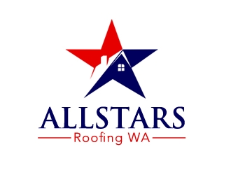AllStars Roofing WA logo design by nikkl