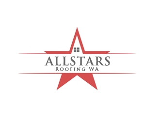 AllStars Roofing WA logo design by gilkkj